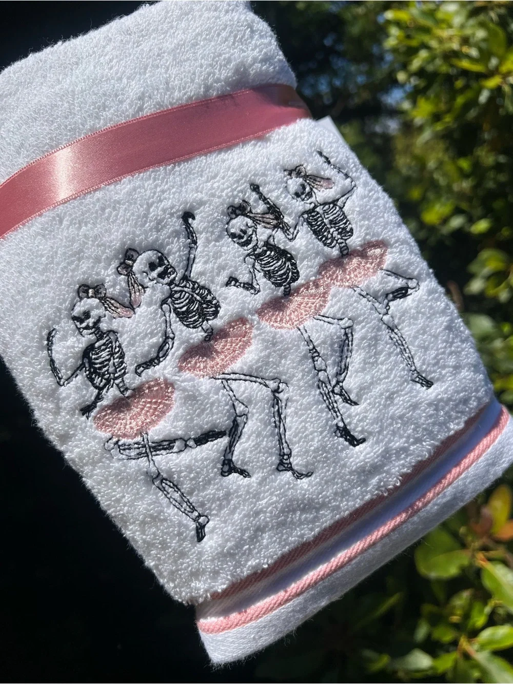 Halloween Skeleton Ballerinas Hand Towel Set | 2pcs